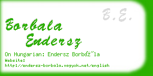 borbala endersz business card